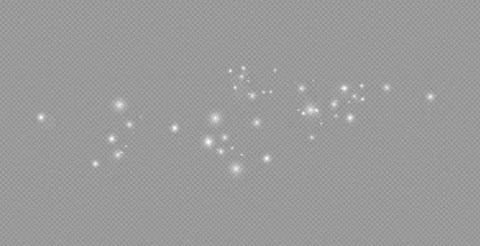 Glow light effect. Vector illustration. Christmas flash. dust. 库存插图