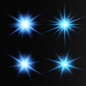 Glow light effect with white and blue sparks shining with special light. White Illustrazione stock