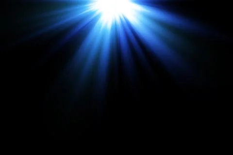 Glow light effect with white and blue sparks shining with special light. White Stock-Illustration