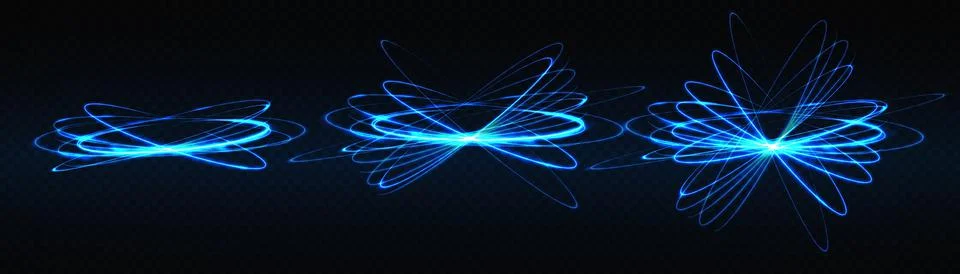 Glow light effect with white and blue sparks shining with special light. White Stock Illustration