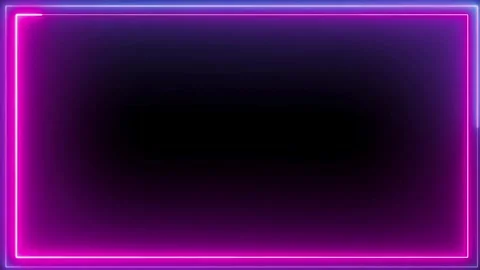 Glow light neon frame opening video with copy space Video stock 301894101