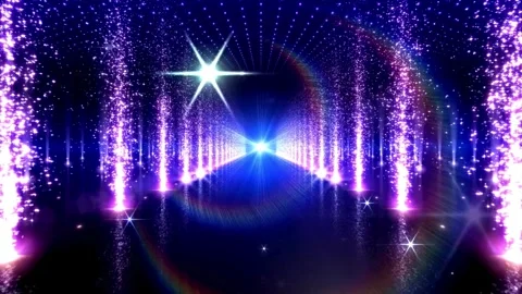 Glow light neon frame opening video with copy space Video stock 301894501