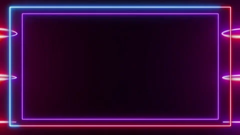 Glow light neon for overlay element Vídeo Stock 301876481