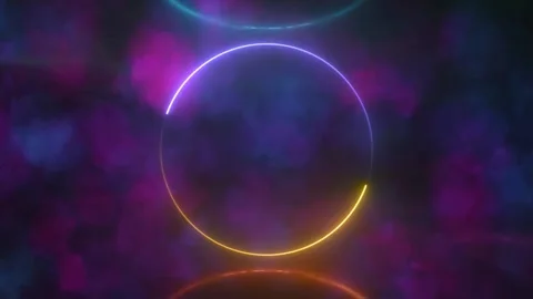 Glow light neon for overlay element Video stock 301876527