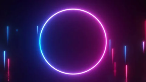 Glow light neon for overlay element Video stock 301876880