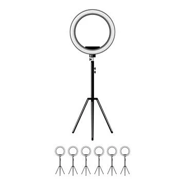 Glow light ring cartoon vector graphic Stock Illustration