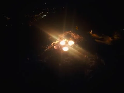 Glow of Light in Total Darkness Photos