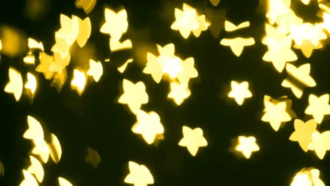 Glow lights star shape overlay on black background Stock Footage 163205791