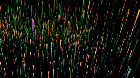 Glow lines realm animation with depth and light. Stock Footage 252267797