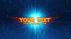 Glow logo HD Stock After Effects