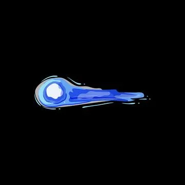 Glow magic energy cartoon vector illustration Stock Illustration