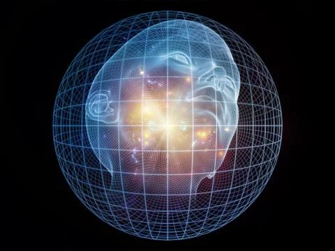 Glow of the mind Illustrazione stock
