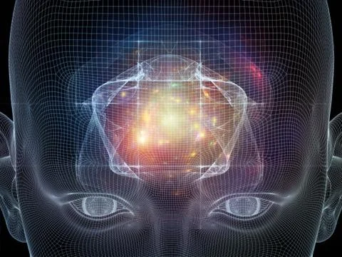 Glow of the mind Stock Illustration