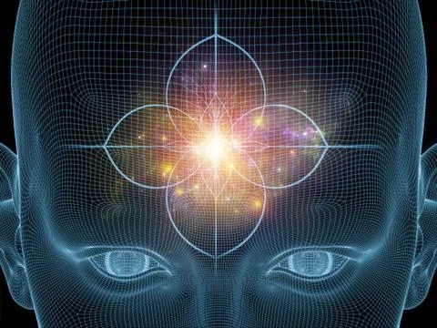 Glow of the mind 库存插图