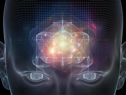 Glow of the mind Stock Illustration