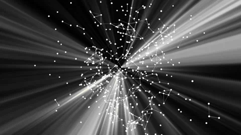 Glow from molecular joints.Global Computer Network. Software source code and Stock Footage 97253437