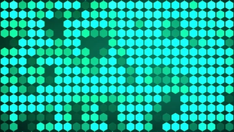 Glow mosaic dots effect loop animation background Stock Footage 148060183