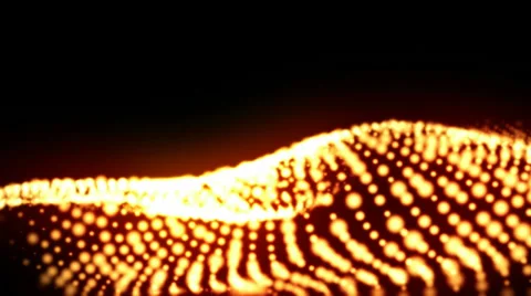 Glow moving the form from particles Video stock 33849426