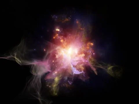 Glow of Nebulae Stock Illustration