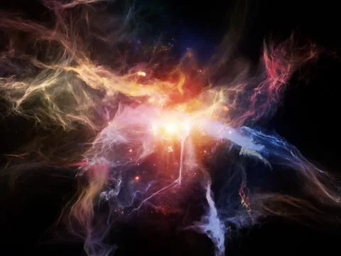 Glow of Nebulae Stock Illustration