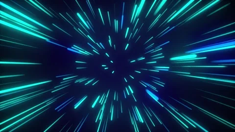 Glow neon lines animation Video stock 303358114