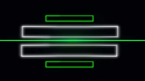 Glow neon Rectangle border light frame animation. Stock Footage 300154856