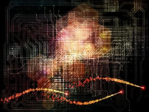 Glow of Network Stock Illustration