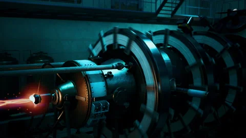 Glow of nuclear reactor core powered Vidéo 230473500