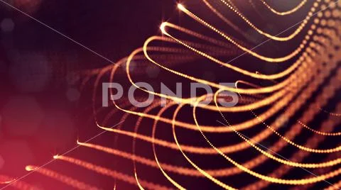 Glow particles are in air as science fiction of microcosm or macro world or sci Stock Illustration