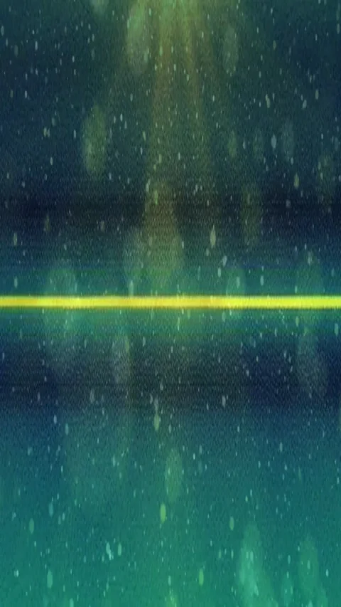 Glow Particles Falling in Light Rays 4K Bokeh Background with Shiny Lights Stock Footage 283410686