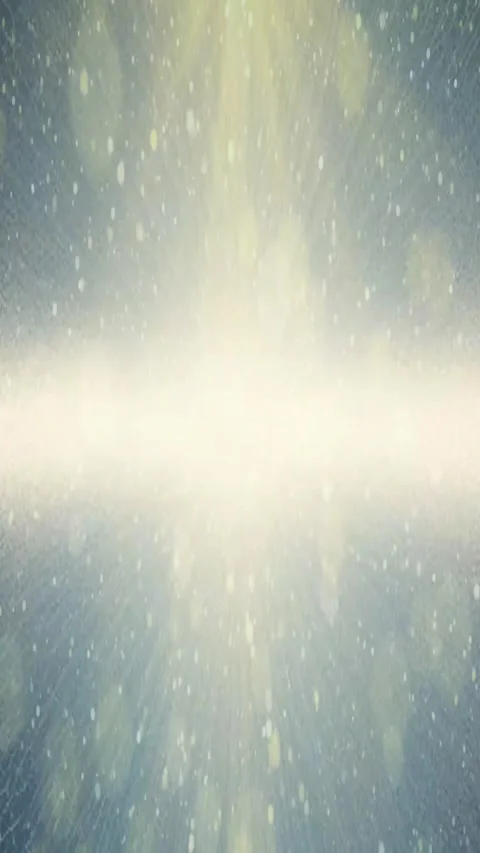 Glow Particles Falling in Light Rays 4K Bokeh Background with Shiny Lights Stock Footage 283410802