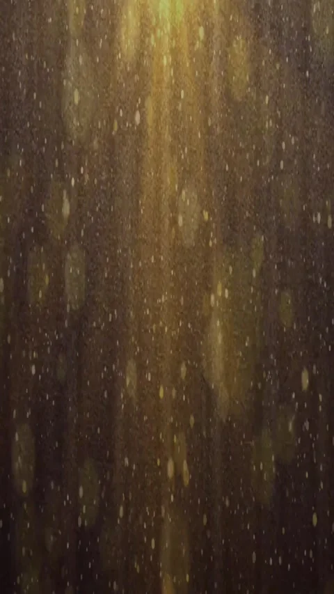 Glow Particles Falling in Light Rays 4K Bokeh Background with Shiny Lights Видео 283411258