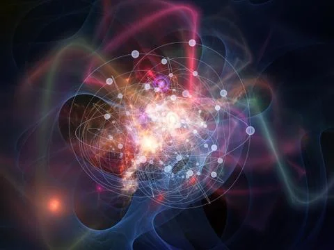 Glow of Particles 스톡 일러스트
