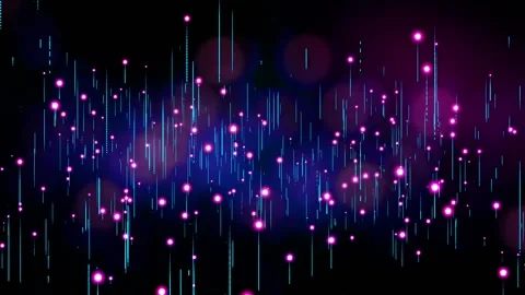 Glow particles with lines romantic particles fly animated motion backdrop Stock Footage 169673398