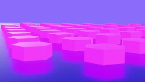 Glow pink polygon background abstract 3d rendering motion graphic animation. Stock Footage 115477269