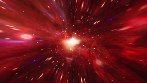 Glow pink red hyperspace galaxy tunnel loop animation Stock Footage 156723907