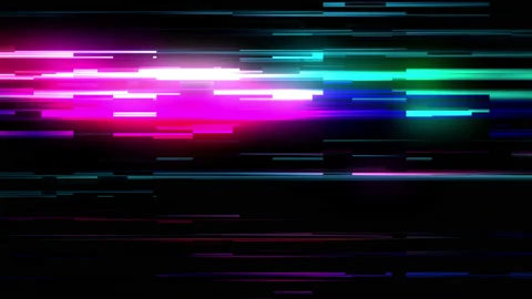 Glow Pixels and Lines Noise Flowing Abstract Background Stock Footage 148053733
