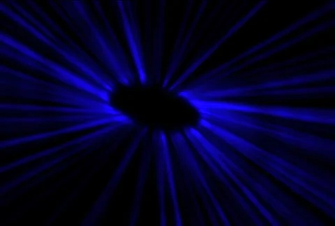 Glow rays disc blue Stock Footage 1218000
