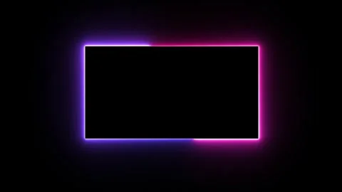 Glow recteangle loop animation Stock Footage 330419620