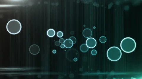 Glow Rings Blue Stock Footage 25895363