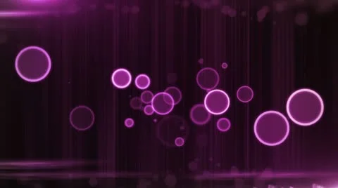 Glow Rings Purple Stock Footage 12609419