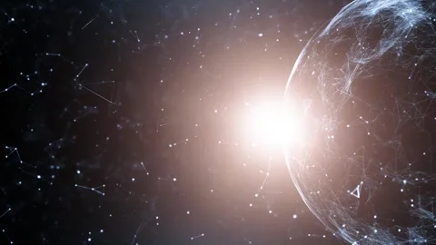 Glow shiny digital technology sphere animation Stock-Footage 334817121