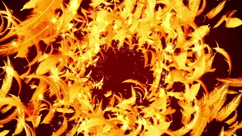 Glow shiny feather particle loop animation Stock-Footage 148062584