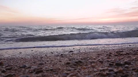 The glow in the sky from the setting sun. The onset of evening twilight. Stock Footage 103392933