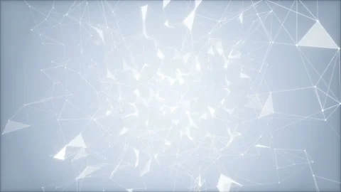 The glow of the soul3d rendered abstract plexus shapes. Connection and web Stock Footage 97312104