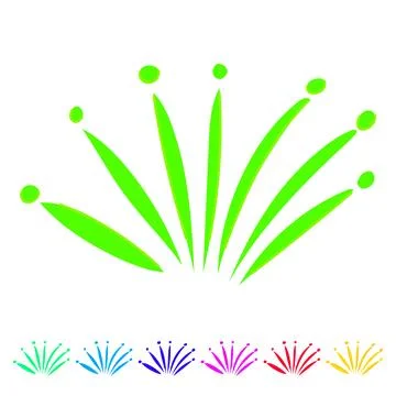 Glow sparkles vector cartoon graphic Stock Illustration