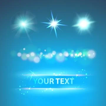 Glow sparks Stock Illustration
