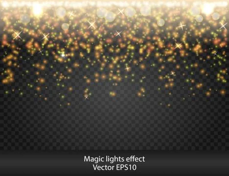 Glow special effect light, flare, star. Firework. Isolated spark. Really Stock Illustration