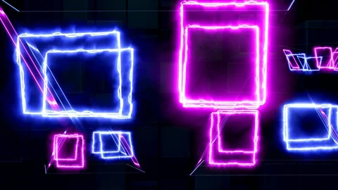 Glow squares Stock Footage 130014382