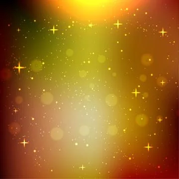 Glow Star Bokeh  Background. Illustrazione stock